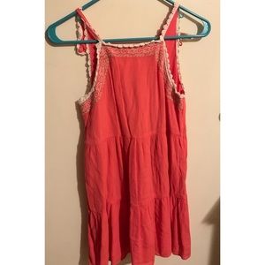 A strapped dress